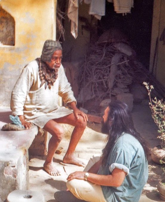 With H.H. Narahari Das Babaji- Vrindavan, India