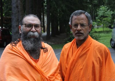 With H.H. Swamiji – Arsha Vidya Gurukulam