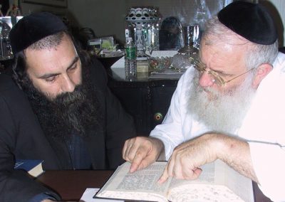 With Rabbi Eliezer Sandler
