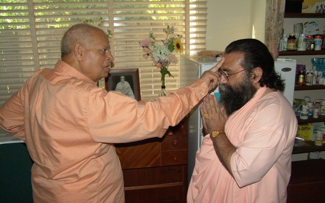 With H.H. Swami Swahananda