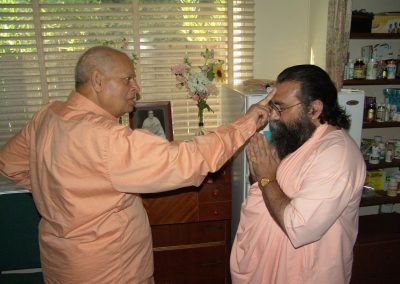 With H.H. Swami Swahananda