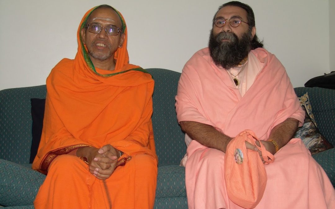 With H.H. Swami Tattvavidananda Saraswati