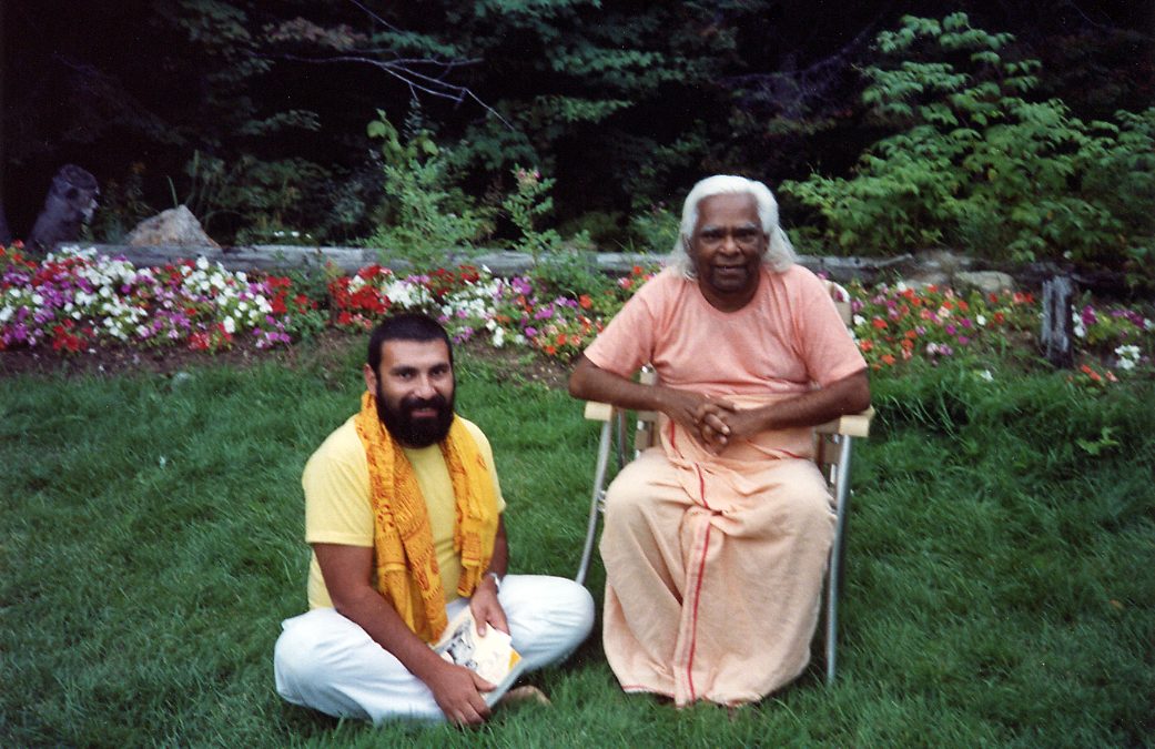 With H.H. Swami Vishnu Devananda