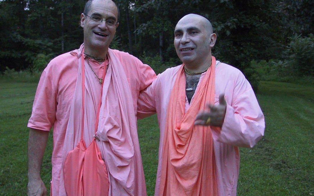 With H.H. Bir Krishna Goswami